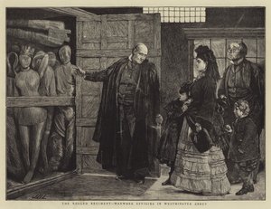 Het versleten regiment, wassen beelden in Westminster Abbey door James Dromgole Linton